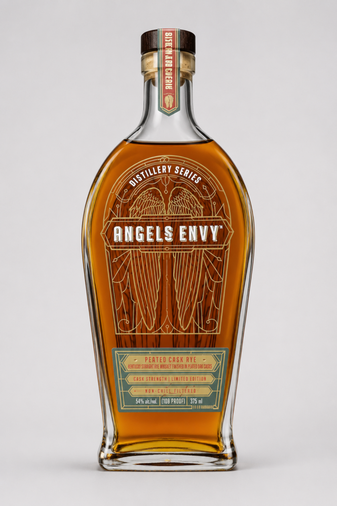 angel’s envy distillery series peated cask rye ai gen
